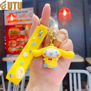 Nouveau chien laurier suspendu mignon sac créatif pendentif poupée porte-clés silicone en gros-F - Product Image 4