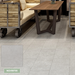 Carrelage SPC rigide <span class=keywords><strong>de</strong></span> haute qualité, design <span class=keywords><strong>ciment</strong></span> gris clair, 600*1200 mm, avec couche d'usure, imperméable, pour la rénovation d'hôtels - Product Image 1
