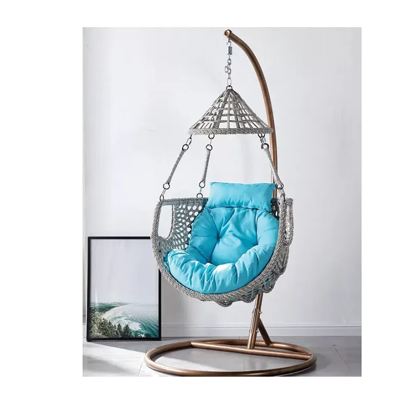 Hanging Chair Seats Shade Modern Basket Terrace Swing Fancy Flowers Morocco Cradle Ningbo Luxury Backyard Designer Chairing