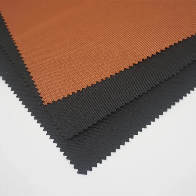 600 D Doppelgarn Kittel gedrehter Polyester Oxford Twill fest gefärbt mit WR und PU-Beschichtung für Gepäck/Tasche/Schuhstoff