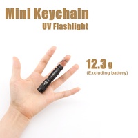 Lampe torche Tank007 UV01 avec logo personnalisé, étanche, en aluminium, lampe torche EDC, porte-clés, lampe torche UV de poche, mini lampe torche UV 365nm