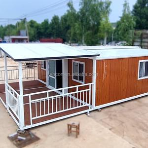 Casa Contenedor Modular <span class=keywords><strong>de</strong></span> Lujo Prefabricada <span class=keywords><strong>de</strong></span> 2 Dormitorios, Diseño Flotante, Tipo Villa, 40 Pies - Product Image 5