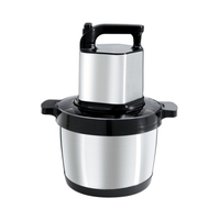 Elektrische draagbare vleeshakker voor thuis, multifunctionele keukenmachine, fruitmixer, roestvrij staal, 5,1-6 liter capaciteit, voor vlees