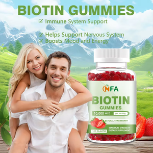OEM ODM Buy Bulk High Quality Biotin Gummies Strawberry Flavor Supports Immune System Support Boosts Mood and Energy Gummies - Product Image 6