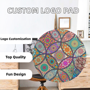 Alas Mouse Promosi Logo Kustom Berkualitas Tinggi Gaya Kartun 3D Permukaan Kain Karet Bulat 220mm Untuk Penggunaan Kantor Harga Terjangkau Hadiah XTY - Product Image 2