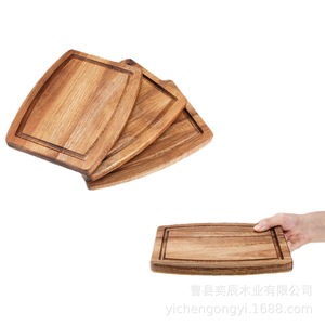 Tabla de cortar de madera, rectangular, 20,32x15,2x1,52 cm, para cocina, frutas y verduras, paquete de 10 - Product Image 5