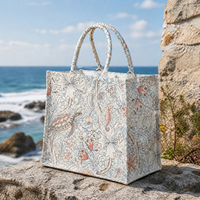Sac fourre-tout en toile de coton blanc recyclé écologique avec motif de la Saint-Valentin