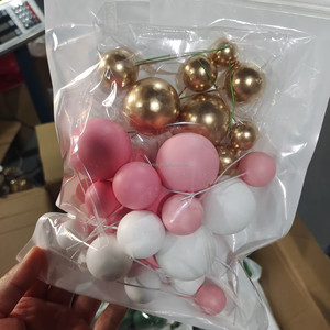 32pcs Faux balls <b>cake</b> <b>decorative</b> foam ball Wedding Party Christmas <b>Decoration</b> <b>Supplies</b> - Product Image 4