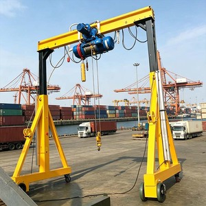 1 Ton 2 Ton <b>Light</b> Duty Small Flexible Operating Portable Mobile Gantry Crane - Product Image 1