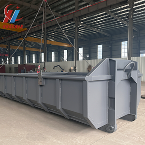 Atık bertarafı için 10-40 metreküp açık çöp bidonu hooklifts kanca asansör bin - Product Image 1