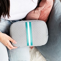 OEM Neopren Kosmetiktasche Wasserdicht Individuell Hübsche Gurtband-Verzierung Praktischer Organizer Täglicher Gebrauch Tragbare Make-up-Tasche