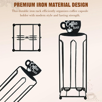 Vente chaude Iron Art 28 Pods Portable Bouquet Comptoir Distributeur De Capsules De Café pour Capsules Nespresso OriginalLine