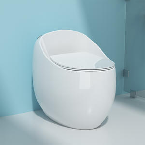 Y302 आधुनिक शैली wc सिरेमिक फर्श खड़ा एक टुकड़ा अंडे के आकार शौचालय उच्च गुणवत्ता वाले शौचालय कटोरे - Product Image 2