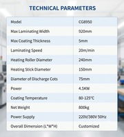 Laminateurs à rouleaux automatiques, machine à laminer multifonctionnelle