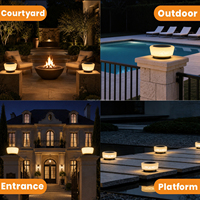 Lampe solaire LED pour poteau de portail, IP65, étanche, lumière de colonne extérieure pour entrée principale de villa, cour