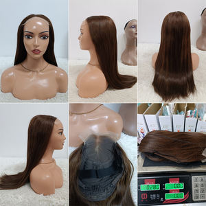 Promotion 139$ Letsfly Perruques vietnamiennes lisses avec closure en dentelle 5x5, 20 et 24 pouces, cheveux humains naturels, vente en gros à bas prix, couleur gingembre - Product Image 5