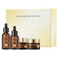Kit de soin de la peau au rétinol, mini crème d'essence faciale, traitement des yeux, hydratant, anti-âge, ensemble de soins de la peau