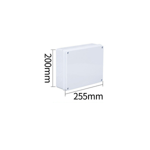 255x200x80mm IP65 <b>Waterproof</b> Junction <b>Box</b> ABS Plastic Custom Hole Opening Support with Built-in Sealing Strip Outdoor Enclosure - Product Image 2