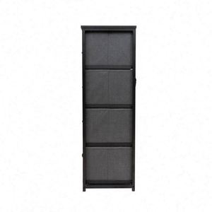 Bedroom and Living Room Fabric <b>Cabinets</b> With Stainless Steel MDF Panel, Pine Wood, Durable, Freestanding, and Colorful - Product Image 4