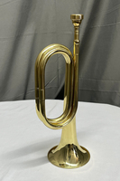Sinomusik Brand Yellow Brass Bugle Musical Instruments Gold Lacquer Body Trumpet Brasswind Portable with case Custom logo