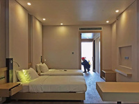 Hôtel modulaire à trois étages, tailles personnalisables, décoration intérieure, aspect luxueux, construction modulaire exquise