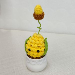 Piante Zombie all'Uncinetto <span class=keywords><strong>in</strong></span> <span class=keywords><strong>Vaso</strong></span>, Ornamenti Fatti a Mano <span class=keywords><strong>di</strong></span> Peashooter e Girasole, Decorazione da Scrivania, Regalo per Gamer, Piante <span class=keywords><strong>in</strong></span> <span class=keywords><strong>Vaso</strong></span> all'Uncinetto - Product Image 4
