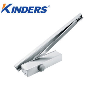 Penutup pintu aluminium tahan api rel pintu dekat rumah sakit Hotel sekolah api pintu keselamatan penutup pintu otomatis - Product Image 3