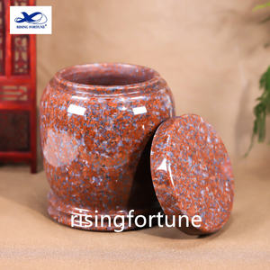 جرة بالغين من العقيق والرخام ، رماد حرق الجثث بتصميم تقليدي ، جرة تذكارية بأحجار يدوية الصنع - Product Image 5