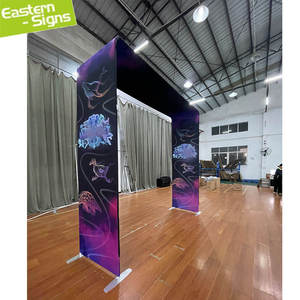 Offre Spéciale : Arche d'entrée en tissu tendu sur structure tubulaire en aluminium, <span class=keywords><strong>stand</strong></span> d'exposition portable pour événements et salons professionnels - Product Image 5