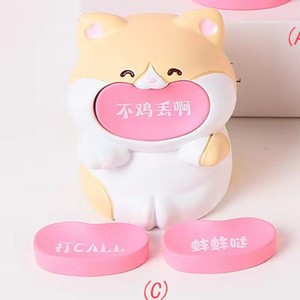 ตุ๊กตาเรซิ่นรูปสัตว์การ์ตูนน่ารัก 6.7X6X6.4 ซม. ของตกแต่งรถยนต์และโต๊ะทำงาน ของขวัญ - Product Image 3
