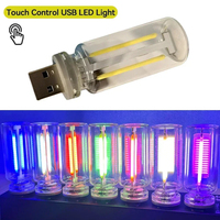 Ampoule LED à filament rétro USB avec variateur tactile 5V, ampoule LED Edison rétro, veilleuse, éclairage décoratif LED pour le camping