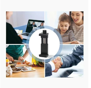 קליפס טלפון נייד מפלסטיק עם חיבור Hot Shoe, לצילום אופקי ואנכי, מקל סלפי מסתובב עם חצובה, לשידור חי וידאו ושימוש על שולחן - Product Image 6