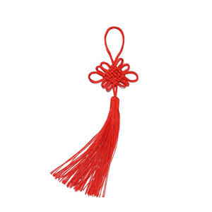 Chinese Knot Red Pendant Keychain Hand Knitted Wire <b>Car</b> Gift For New Home Moving New Year <b>Decoration</b> - Product Image 5
