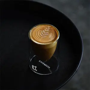 승화 독특한 이중 벽 참신 총알 모양 유리 칵테일 리큐어 컵