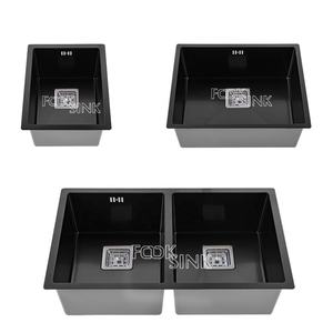 อ่างล้างจานสแตนเลสอ่างล้างจานอ่างล้างจานอ่างล้างจานอ่างล้างจานอ่างล้างจานแบบสองชั้นทำมือ304ขนาดมาตรฐานของอเมริกา - Product Image 1