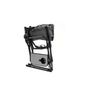 Chaise de camping robuste pour l'extérieur avec table latérale pliante, cadre en aluminium, tissu Oxford, utilisation plage et jardin - Product Image 4