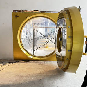 防水・耐火性のある円形スチール製金庫扉（別荘装飾用） - Product Image 2