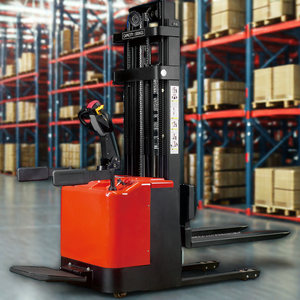 Carretilla elevadora eléctrica de 3,5 metros de altura, carretilla elevadora de 1 tonelada de capacidad, camiones apiladores hidráulicos, transpaleta - Product Image 3