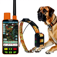 Collier de suivi GPS pour chien prêt pour le terrain: boucle de charge à double usage (18650) + communication microphone/haut-parleur