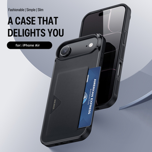 เคสโทรศัพท์แบบบางพิเศษ ป้องกันรอบด้าน สำหรับ iPhone 17 Air พร้อมช่องใส่บัตร ดีไซน์เรียบง่าย ป้องกันการตกกระแทก - Product Image 1