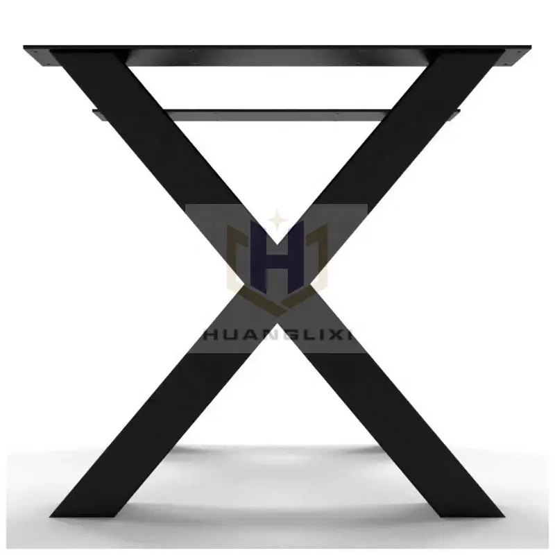 Triangle Trapezoid X Shape Heavy Duty Factory Direct Table Legs Frame Metal Furniture Parts for Bar Restaurant Dining Table Leg