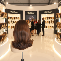 Perruques 100% Cheveux Humains Vierges Européens Couleur Marron, Perruques Casher Juives à Dentelle Transparente et Dessus en Soie pour Femmes
