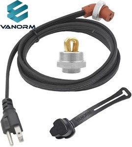 <span class=keywords><strong>Calentador</strong></span> <span class=keywords><strong>de</strong></span> Inmersión para Bloque <span class=keywords><strong>de</strong></span> Motor Vanorm 11407 con Adaptador <span class=keywords><strong>de</strong></span> Cobre <span class=keywords><strong>de</strong></span> Rosca NPT <span class=keywords><strong>de</strong></span> 1 Pulgada, <span class=keywords><strong>Calentador</strong></span> <span class=keywords><strong>de</strong></span> Resistencia <span class=keywords><strong>de</strong></span> 120V 400W - Product Image 1