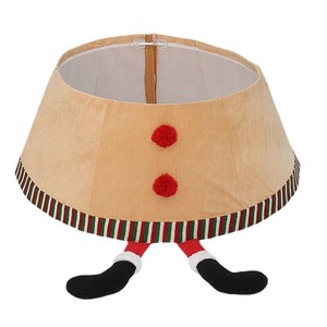 Falda para árbol de Navidad roja con bordado de Feliz Navidad, diseño 3D, decoración para la base del árbol, 42 cm en la parte superior, 56 cm en la base - Product Image 5