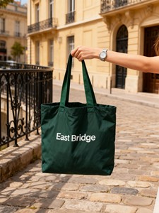 Borsa Tote Grande in <span class=keywords><strong>Tela</strong></span> Premium con Cerniera, Logo Personalizzato Stampato, Resistente all'Acqua, Personalizzabile per Spiaggia e Spesa, Rinforzata - Product Image 2