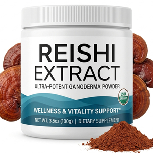 Extrait de Champignon Reishi (Ganoderma Lucidum) en Gros 10:1, Poudre d'Herbe Adaptogène, COA Disponible, Échantillon Rapide - Product Image 1