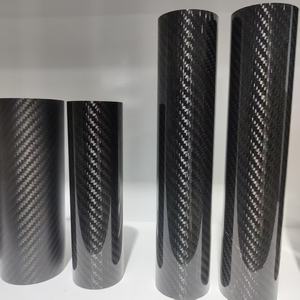 Tubos de fibra de carbono de alta resistencia para aplicaciones aeroespaciales deportivas Elección ligera para estructuras UAV Patrón de placa de carbono - Product Image 2