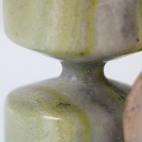 Porte-encens en marbre artisanal, durable et écologique pour la décoration de la maison, les espaces de bureau, plateau artistique d'aromathérapie, diffuseur