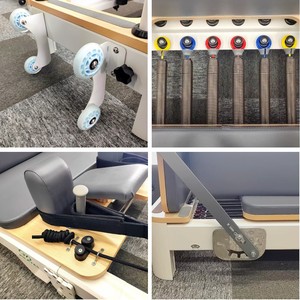 Venta al por mayor comercial personalizado de lujo multifuncional estudio robusto <span class=keywords><strong>plegable</strong></span> reformador máquina Pilates reformadores <span class=keywords><strong>plegable</strong></span> en casa - Product Image 4