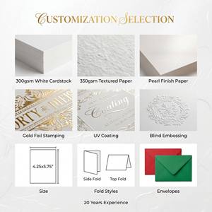 Cartes de vœux couleur macaron de qualité supérieure, cartes d'anniversaire personnalisées en gros, dorure <span class=keywords><strong>à</strong></span> chaud, directement de l'usine - Product Image 2